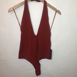 NWT- Express Burnt Orange Body Suit